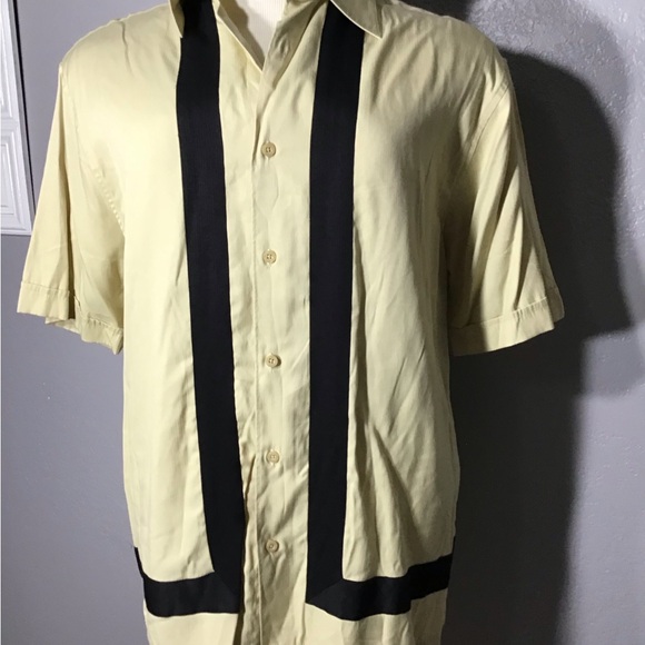 Vintage Sobrino Size M Men’s Short Sleeve Panel Button Up Shirt. - Picture 4 of 13